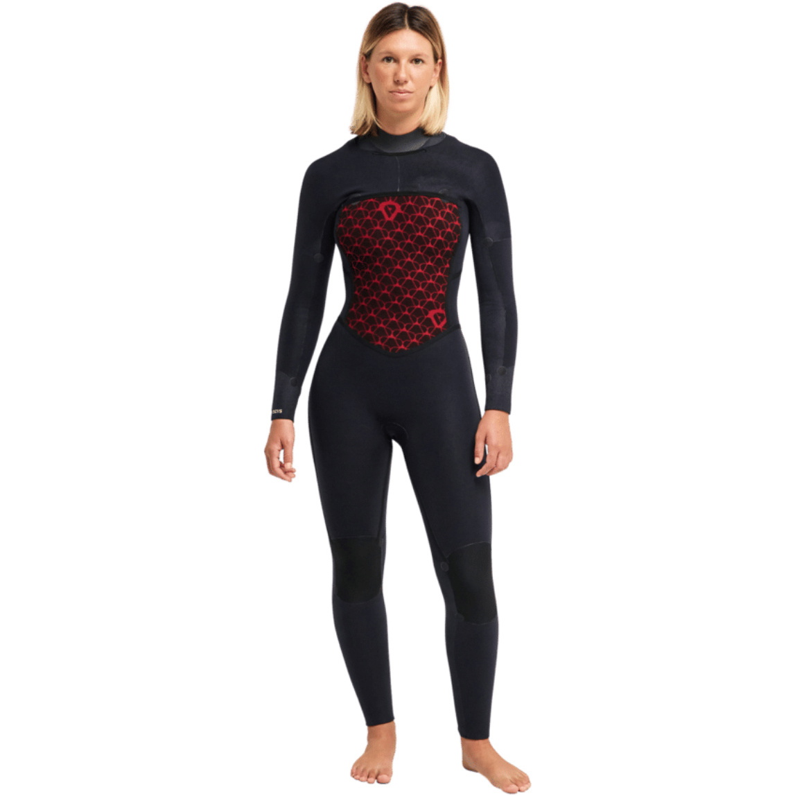 2026 Roxy Womens Swell Natural 4/3mm Chest Zip Wetsuit 26BW213509 - Hibiscus Real